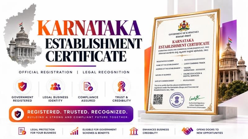 Certificate Of Establishment Karnataka LET